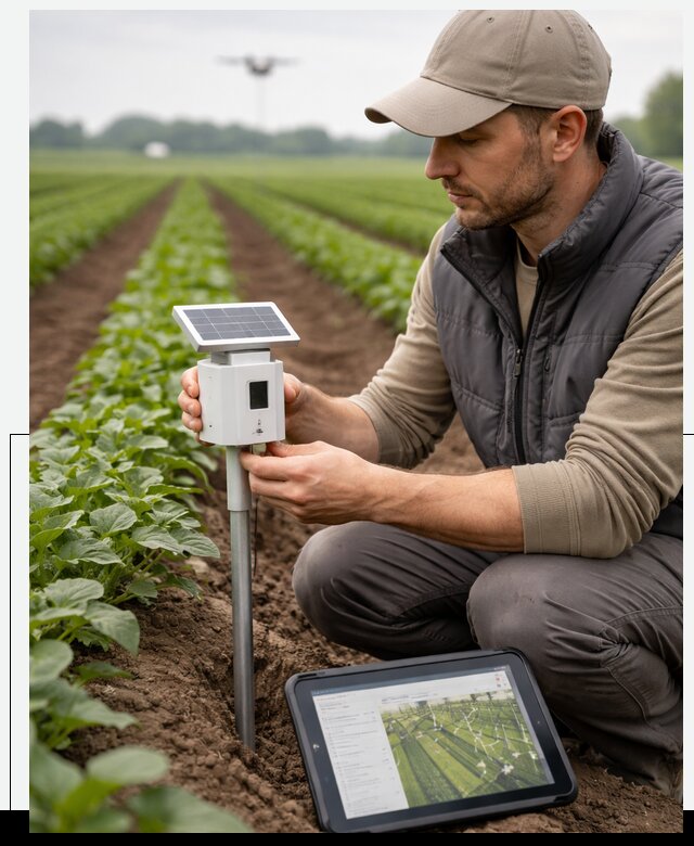 IoT мониторинг сельскохозяйственных полей и контроля в Похвистневе