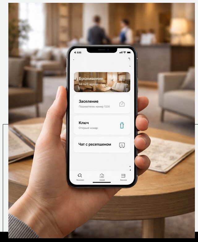 Мобильное приложение для гостей отеля в Похвистневе, управление сервисом
